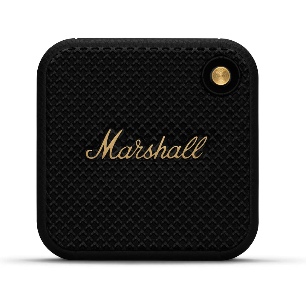 Marshall Willen Portable Bluetooth Speaker (Black/Brass) JB HiFi