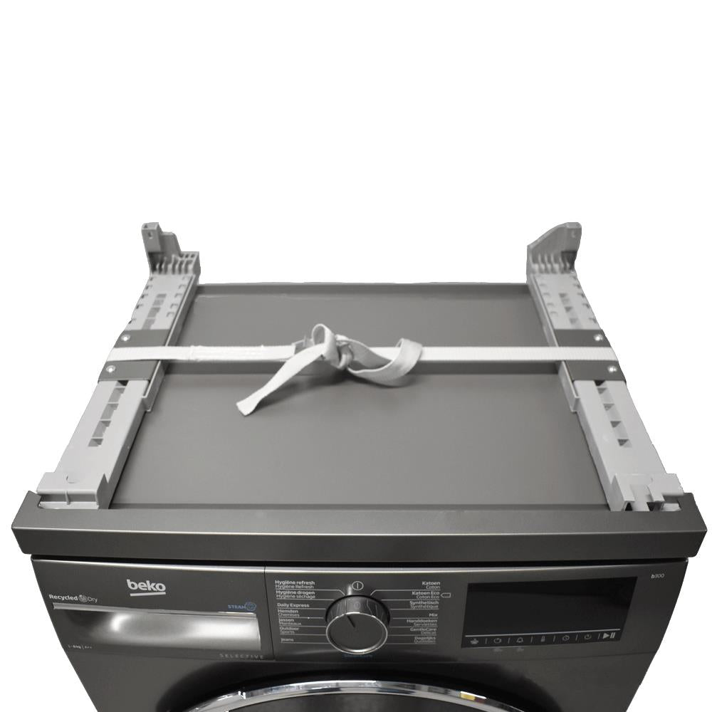 Beko Stacking Kit with Belt (Grey) JB HiFi