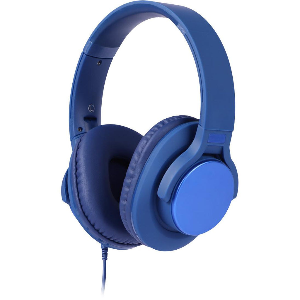 XCD Wired Foldable OverEar Headphones (Navy Blue) JB HiFi