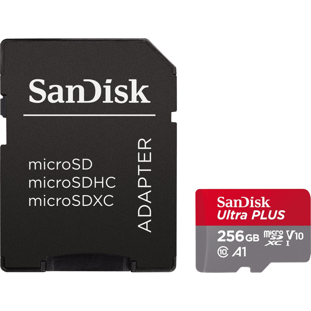 SanDisk Ultra Plus microSDXC 256GB Memory Card JB HiFi