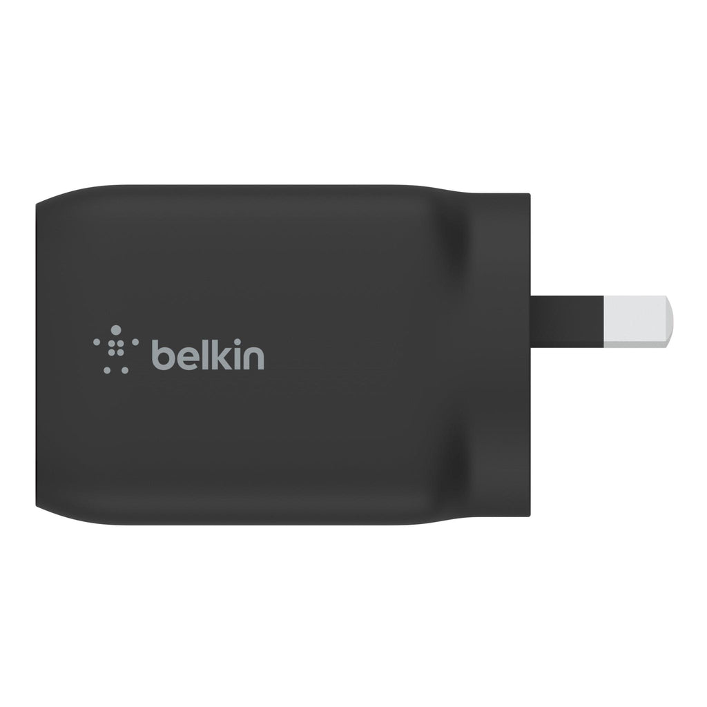 Belkin BoostUp Charge Dual USBC 65W GaN Wall Charger (Black) JB HiFi