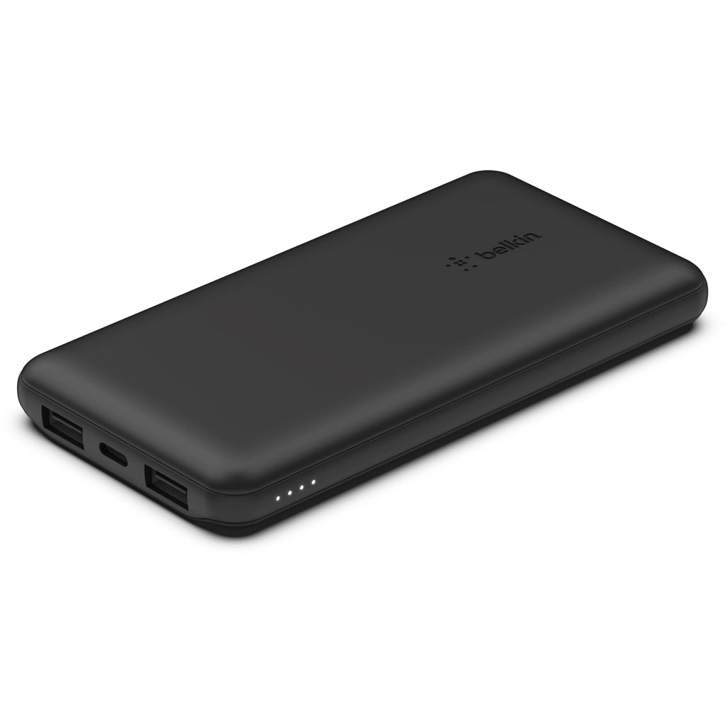 Belkin BoostUp Charge 10K 3 Port Power Bank with Cable (Black) JB HiFi