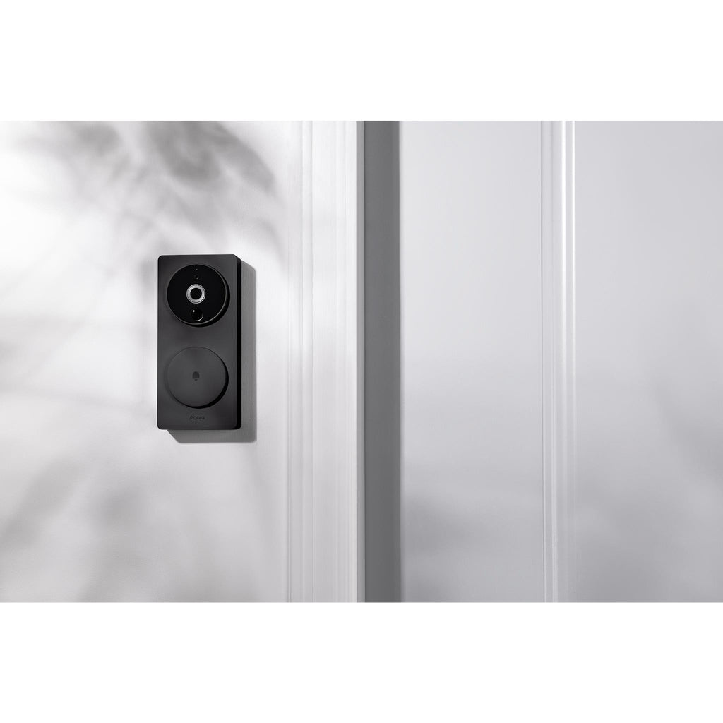 Aqara Smart Video Doorbell G4 with Chime (Black) JB HiFi