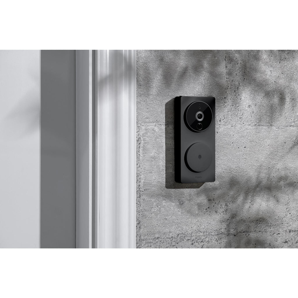 Aqara Smart Video Doorbell G4 with Chime (Black) JB HiFi