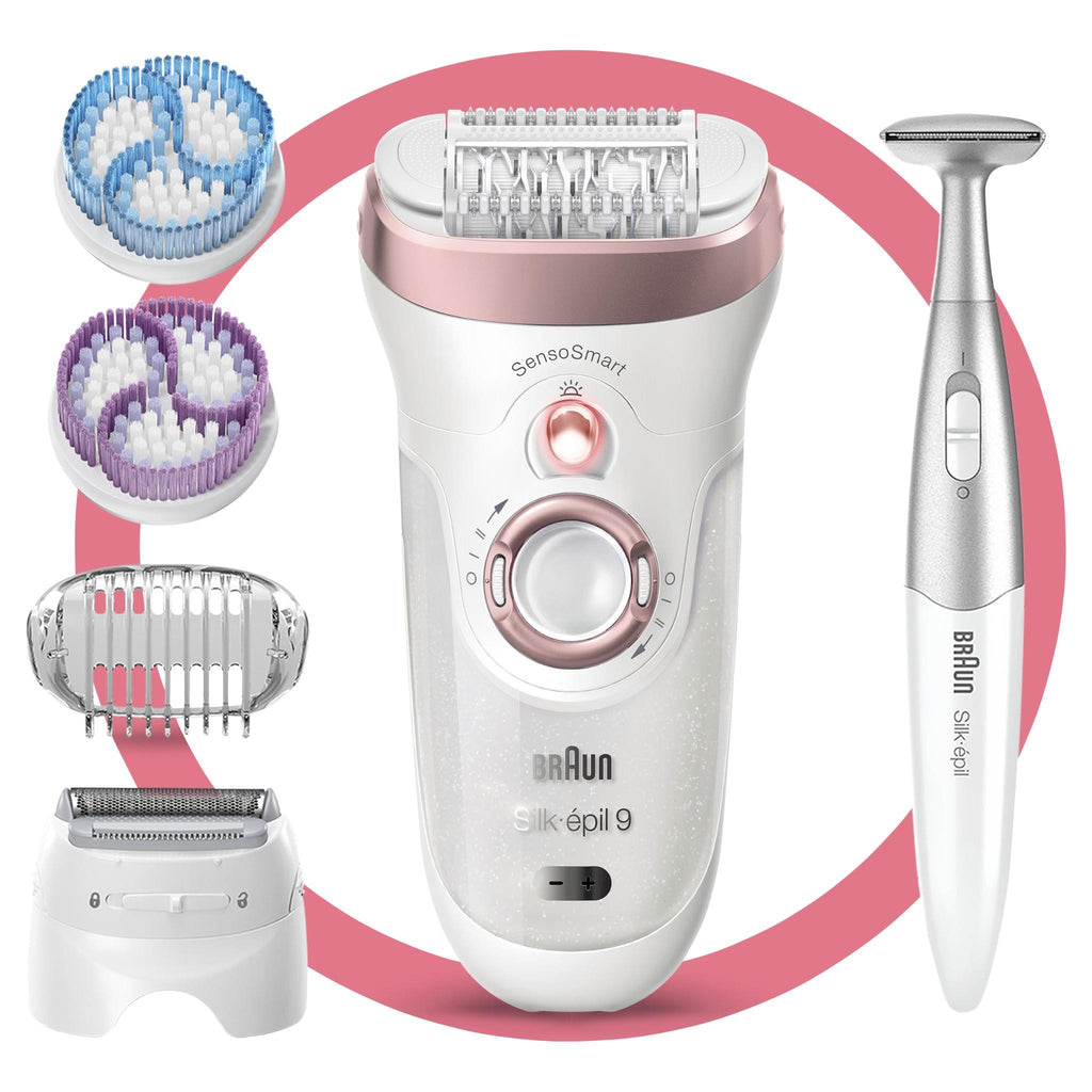 Braun 9/980 Silképil 9 SkinSpa SensoSmart™ Wet & Dry Epilator (White