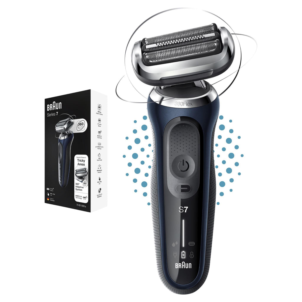 Braun 71B1000s Series 7 Wet & Dry Electric Shaver (Blue) JB HiFi