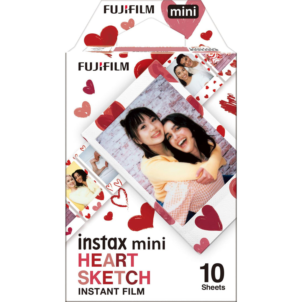 Fujifilm Instax Mini Film Heart for Instax Mini Cameras (10 Pack) JB