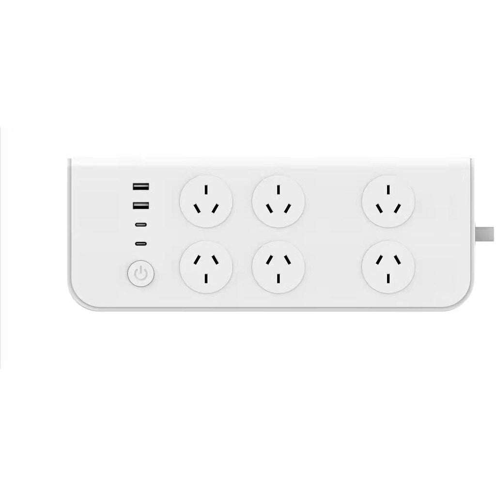 Brilliant Smart 6 Outlet Power Board with USBA/C JB HiFi