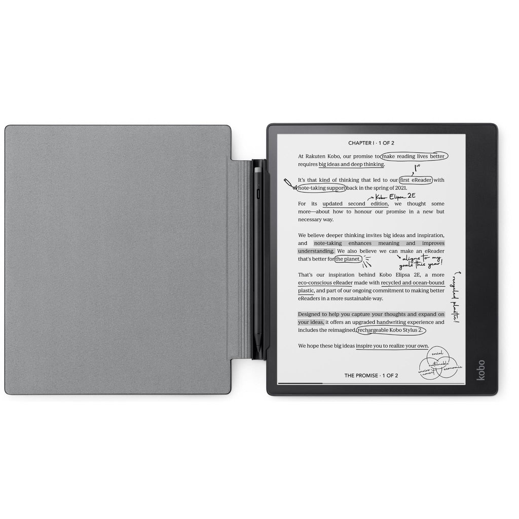 Elipsa 2e Sleepcover Case With Stylus Holder Auto Wake Sleep Kobo