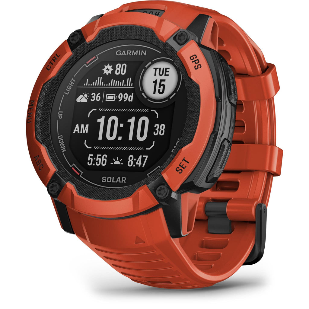 Garmin Instinct 2X Solar Sports Watch (Flame Red) JB HiFi