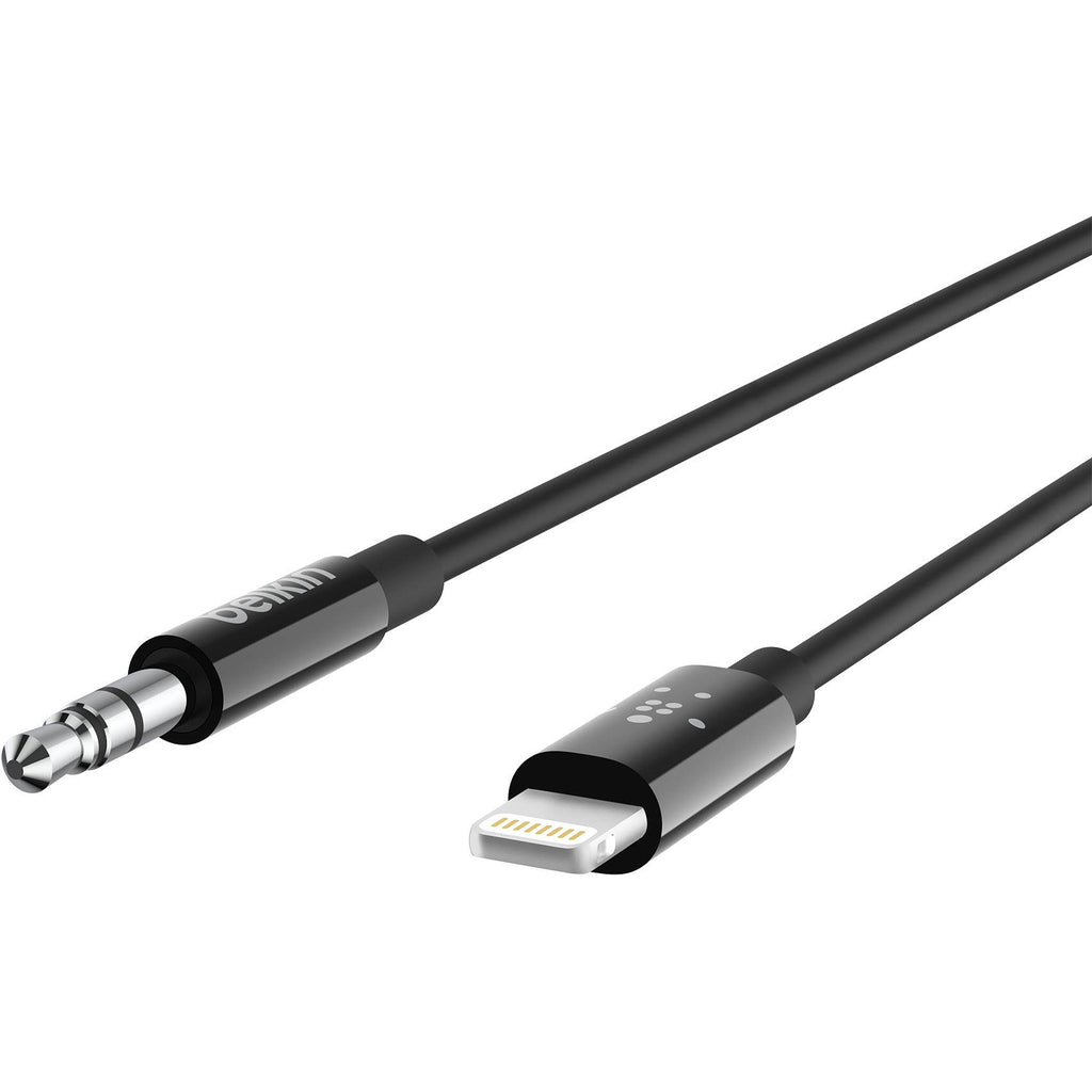 Belkin Lightning to 3.5mm Audio Cable 1M (Black) JB HiFi