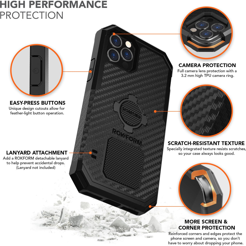 Rokform Rugged Case for iPhone 12/12 Pro (Black) JB HiFi