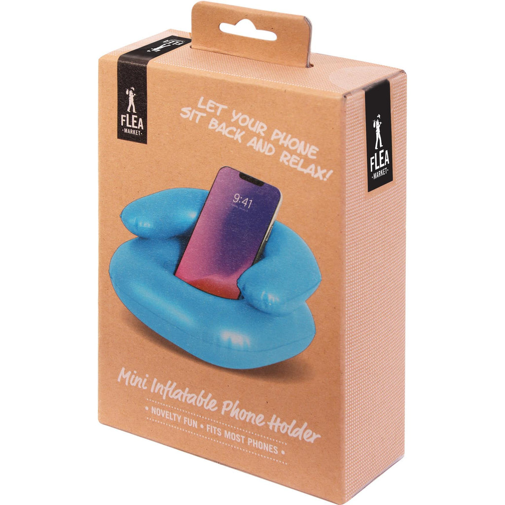 Flea Market Mini Inflatable Phone Holder (Neon Blue) JB HiFi