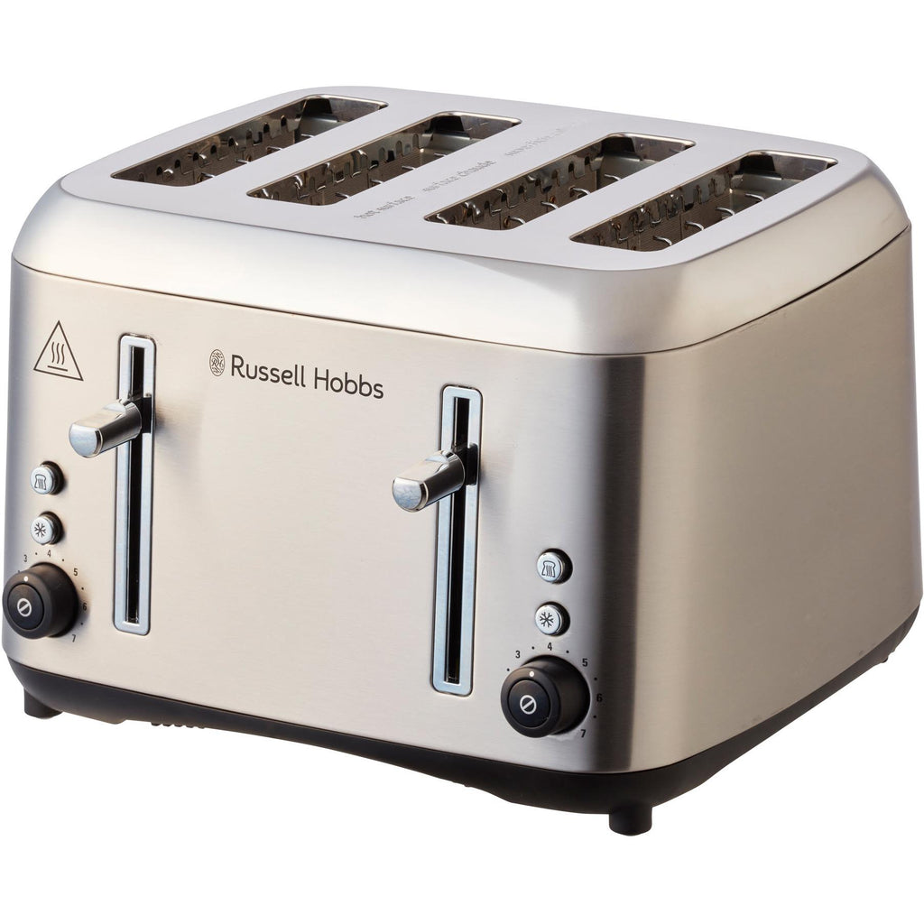 Russell Hobbs Addison 4 Slice Toaster (Brushed Stainless Steel) JB HiFi