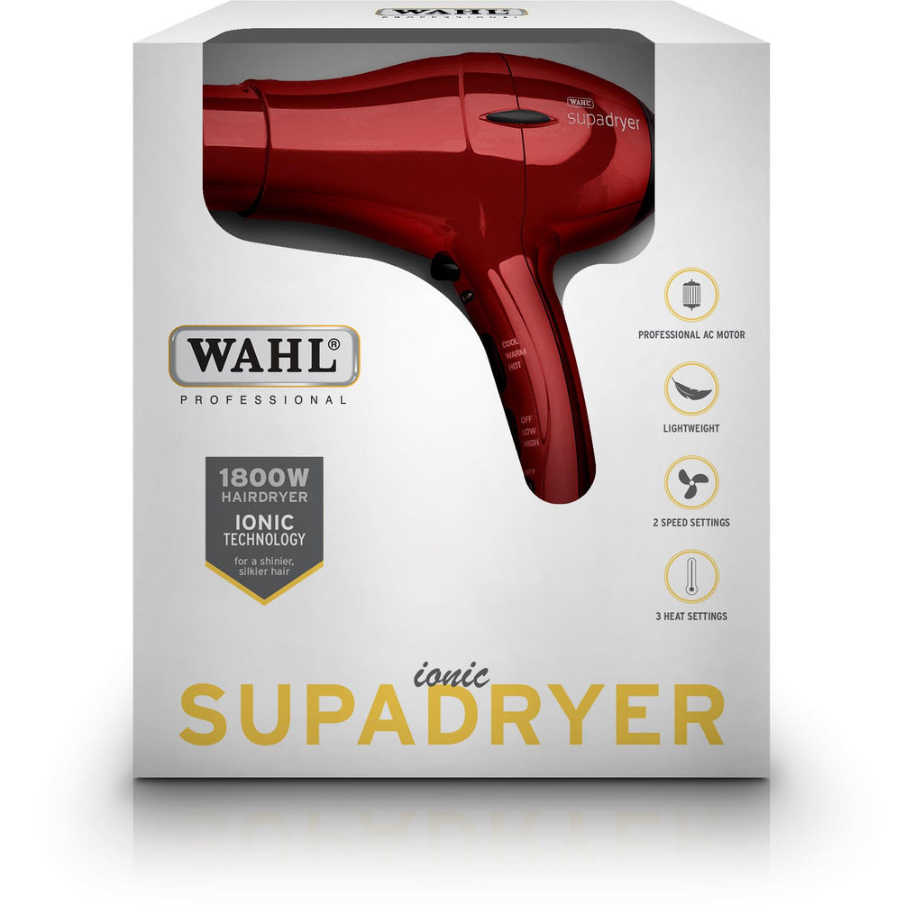 Wahl SupaDryer Hair Dryer (Red) JB Hi-Fi