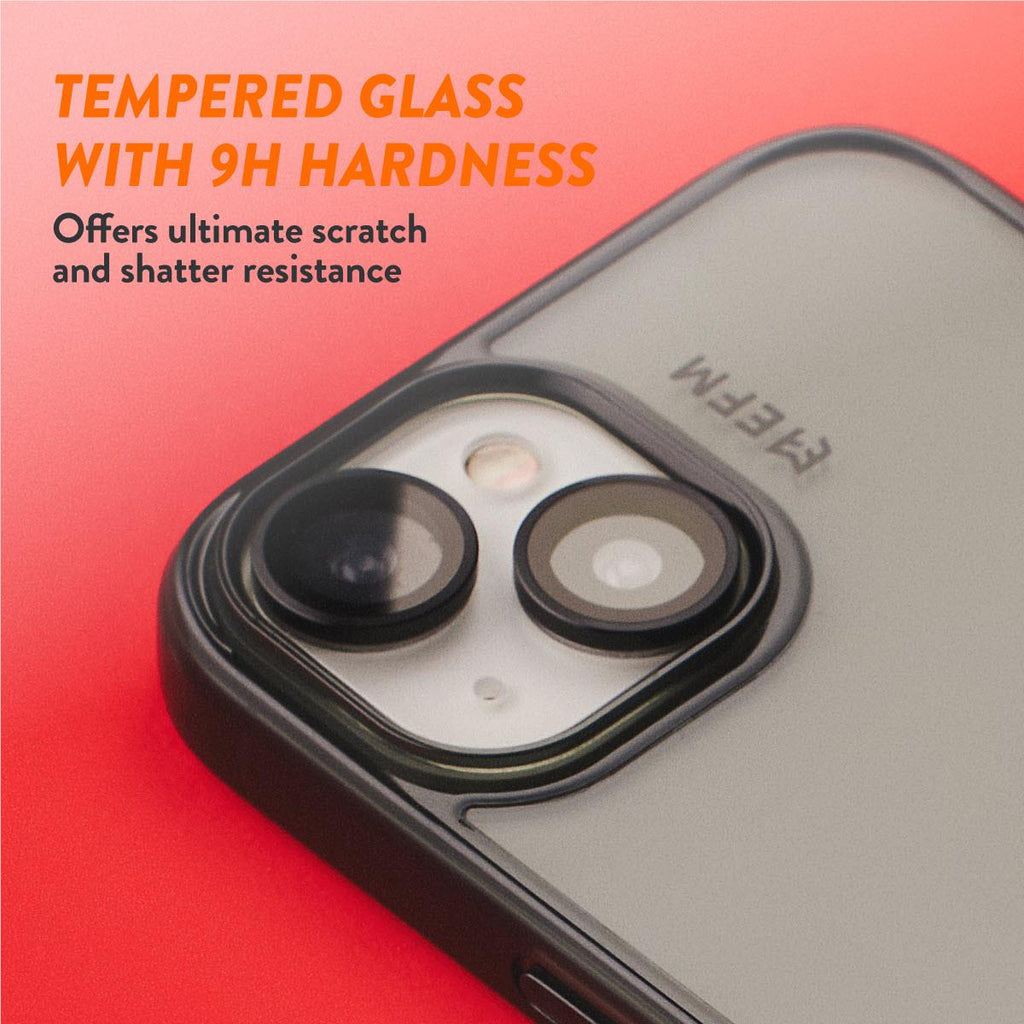 EFM Camera Lens Armour for iPhone 15/15 Plus (Carbon) JB HiFi