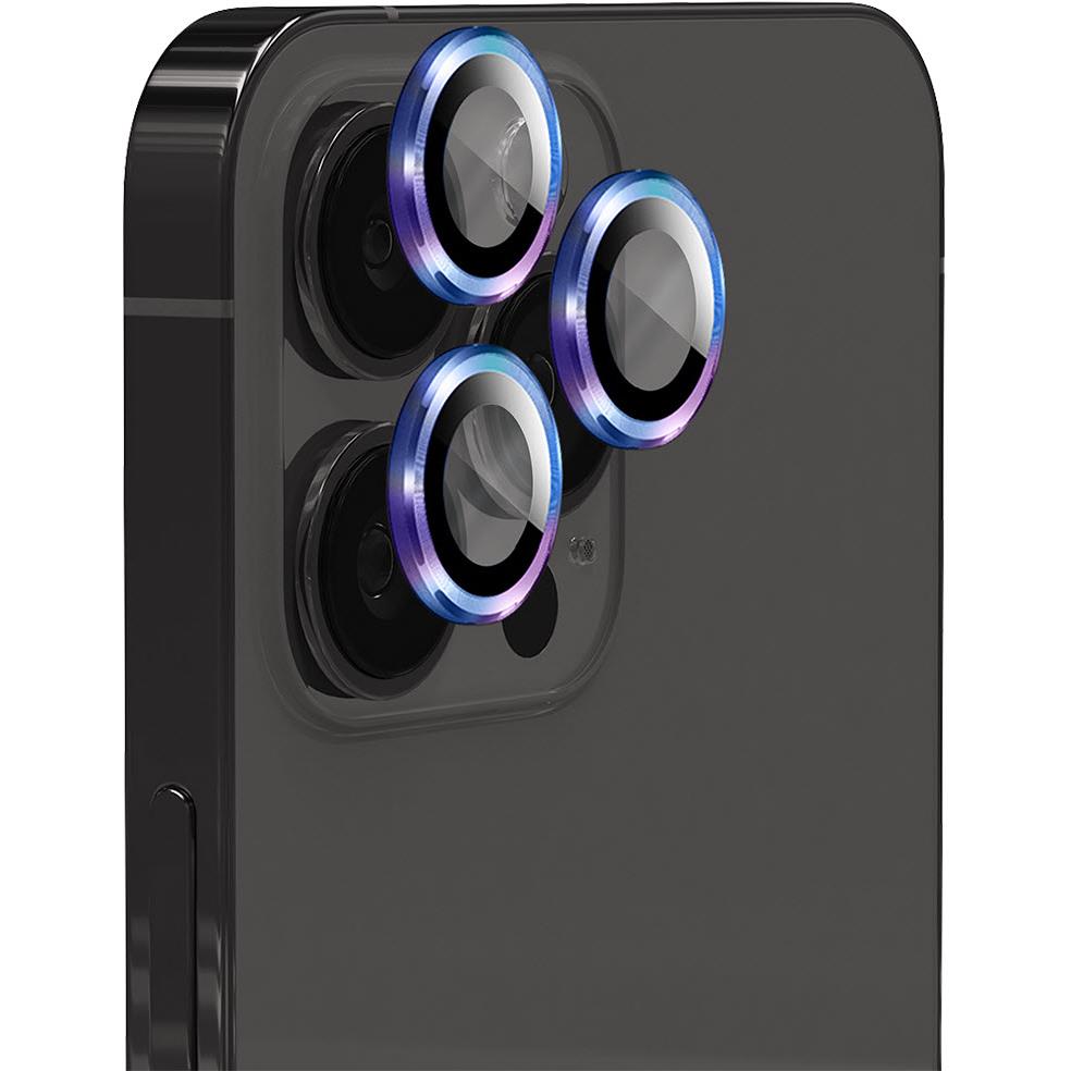 EFM Camera Lens Armour for iPhone 15 Pro/15 Pro Max (Rainbow) JB HiFi
