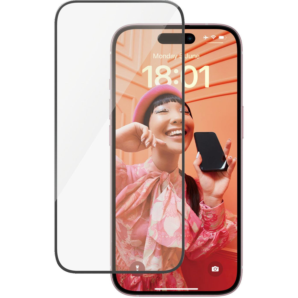 PanzerGlass UltraWide Fit Screen Protector for iPhone 15 JB HiFi