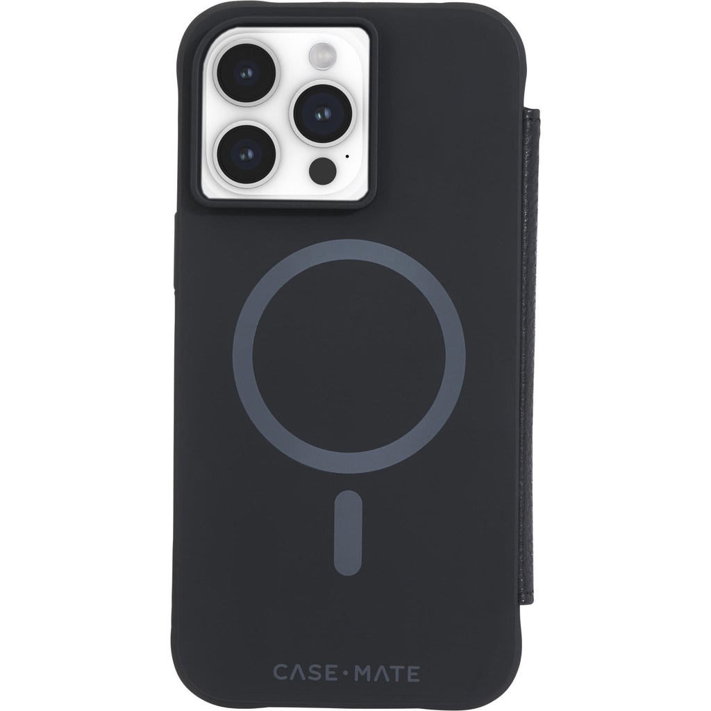CaseMate Wallet Folio MagSafe Case for iPhone 15 Pro Max (Black) JB