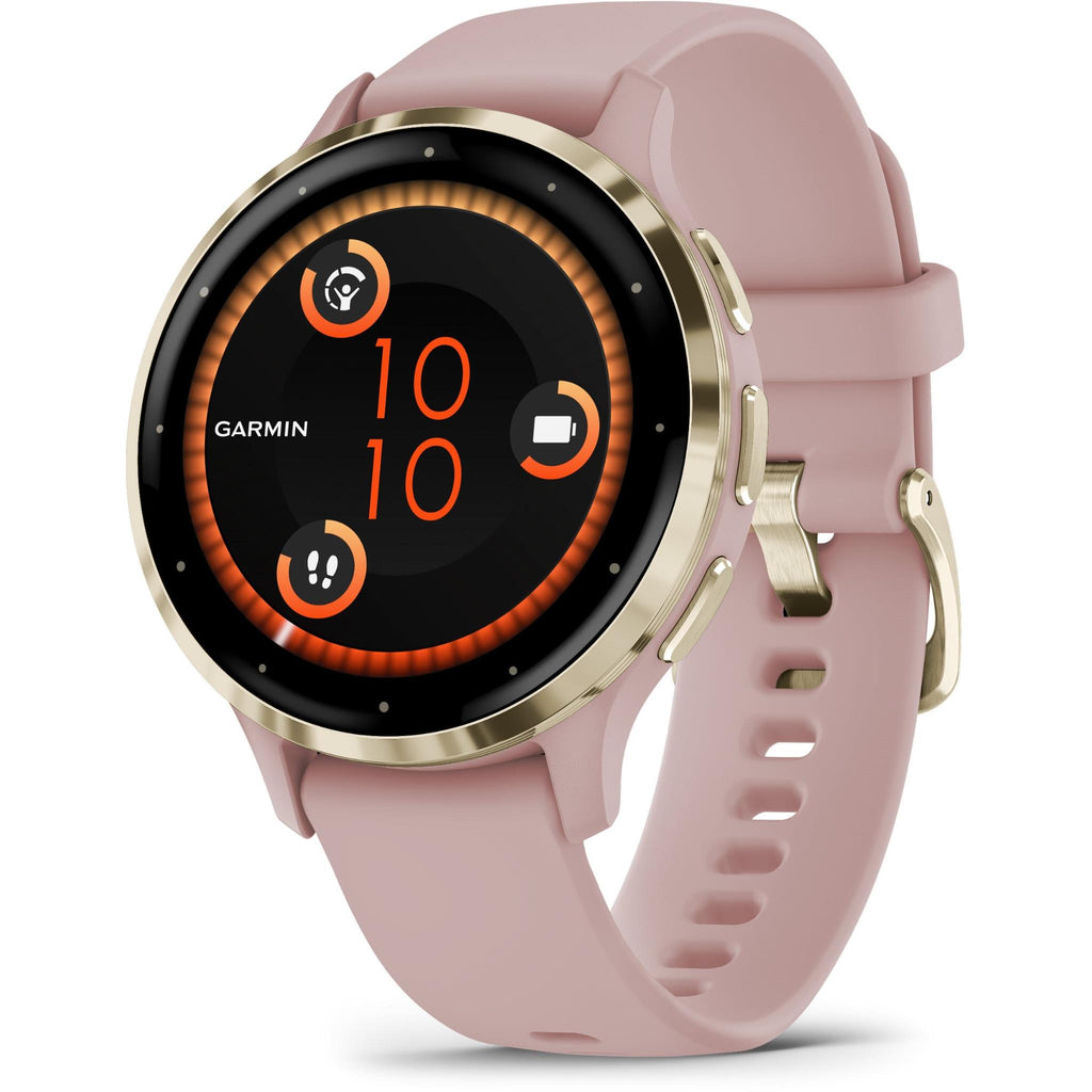 Garmin Venu 3S Sports Watch (Dust Rose/Soft Gold) JB HiFi