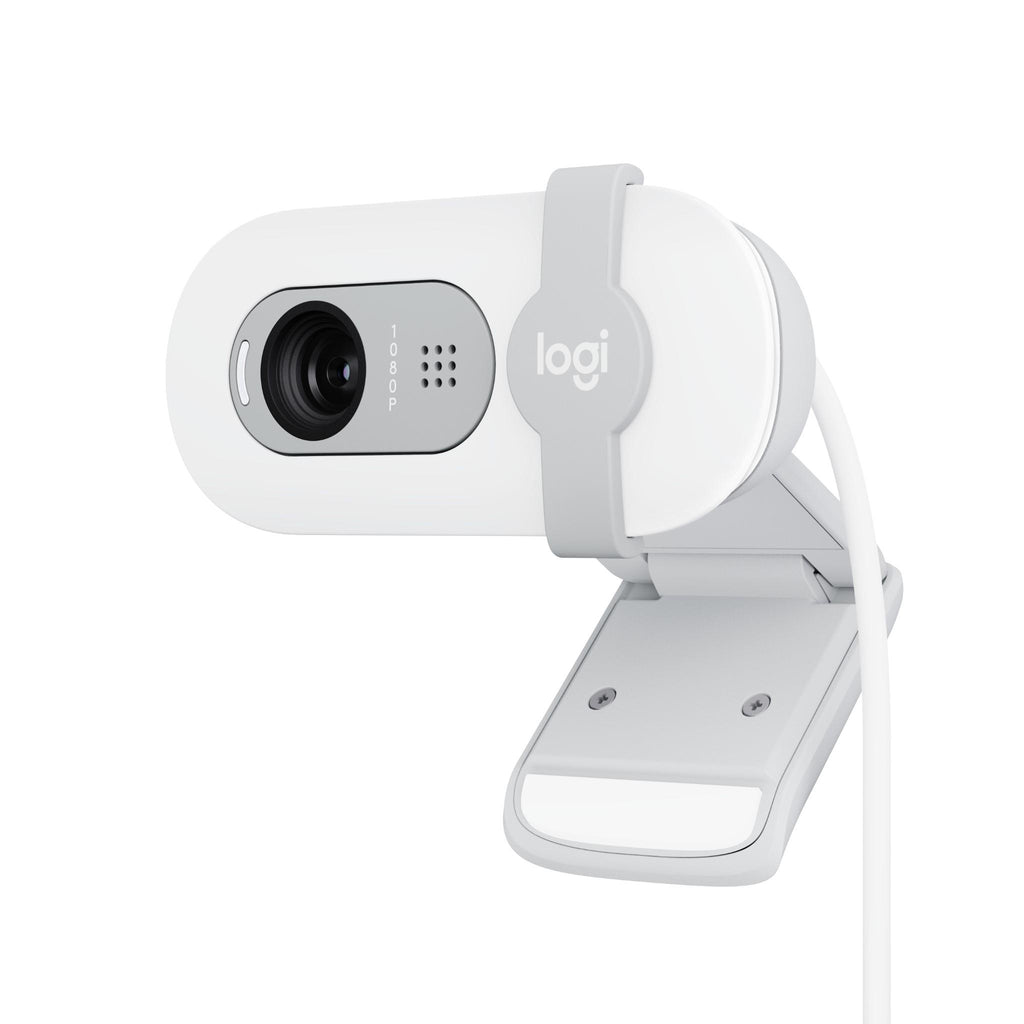 Logitech Brio 100 Full HD Webcam (Off White) - JB Hi-Fi