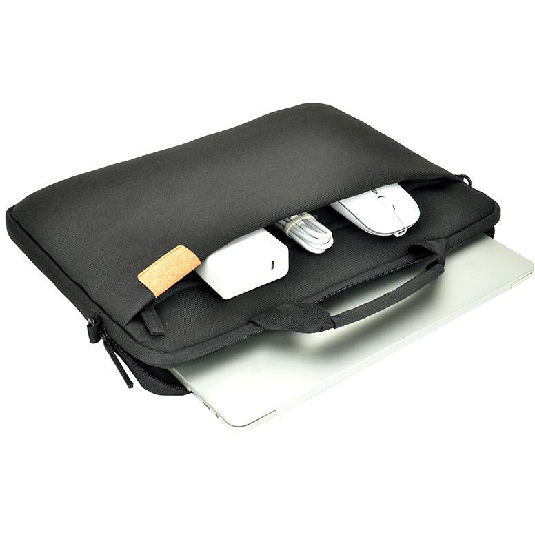 XCD Recycled 13.3" Slimline Laptop Briefcase Bag V2 (Black) JB HiFi