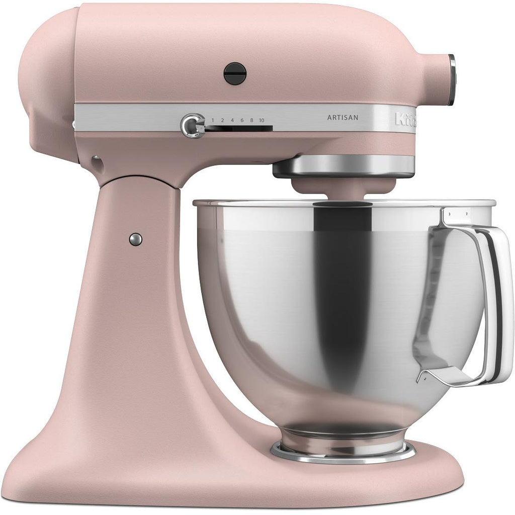 KitchenAid KSM195 4.8L Artisan Stand Mixer (Feathered Pink) JB HiFi