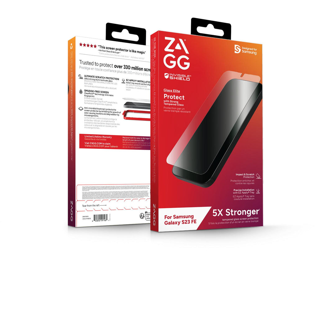 ZAGG InvisibleShield Glass Elite Screen Protector for Galaxy S23 FE