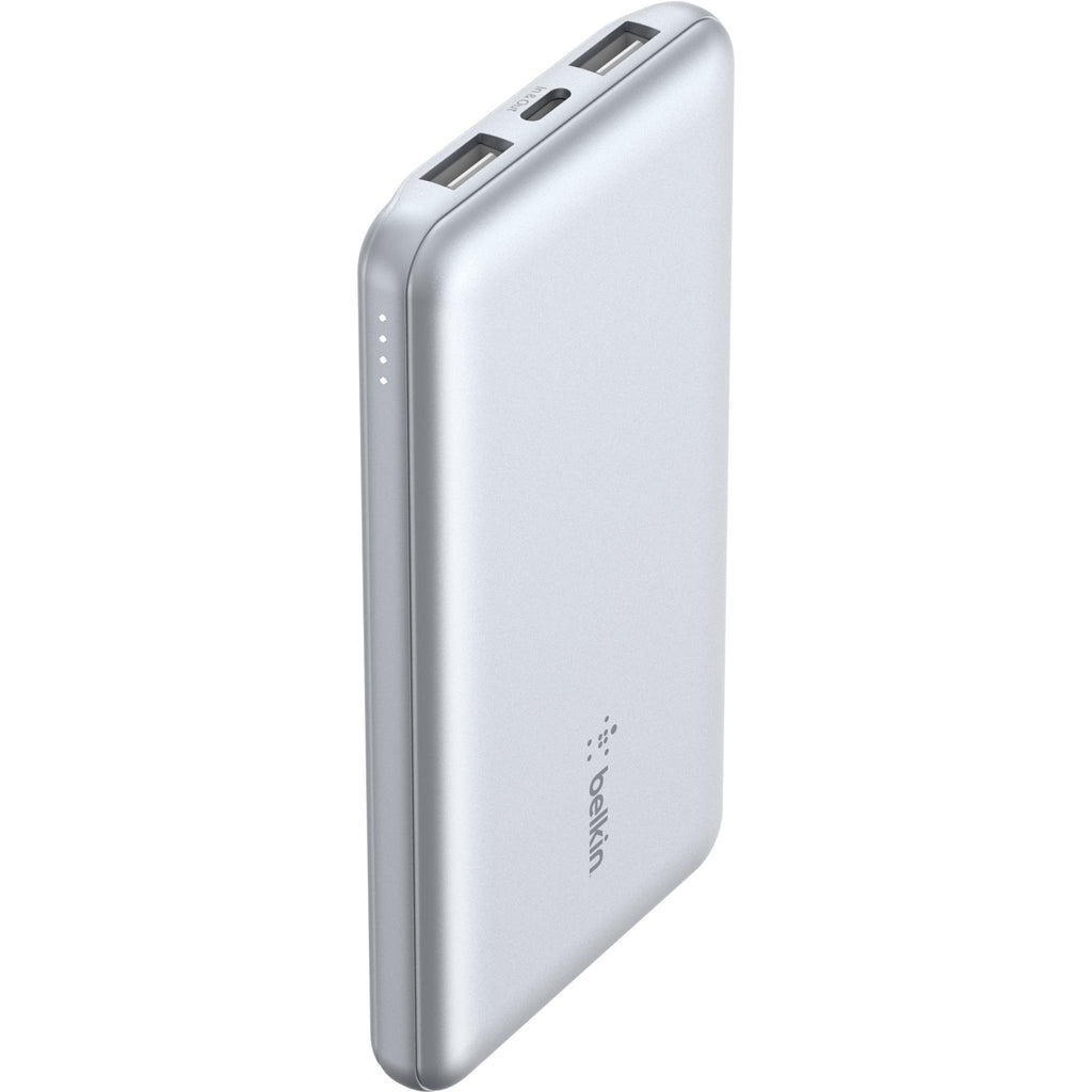 Belkin BoostUp Charge 10K 3 Port Power Bank with Cable (Light Blue