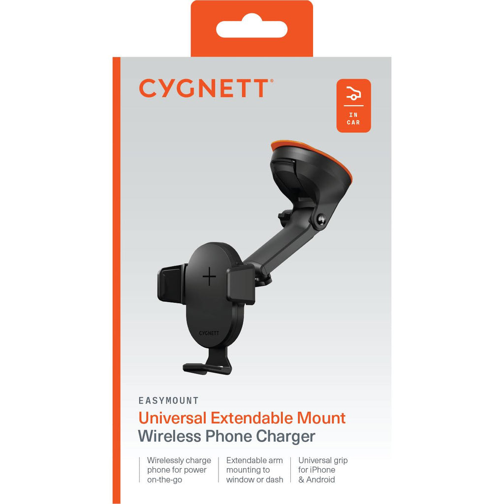 EasyMount Extendable Car Window Mount Wireless Phone Charger