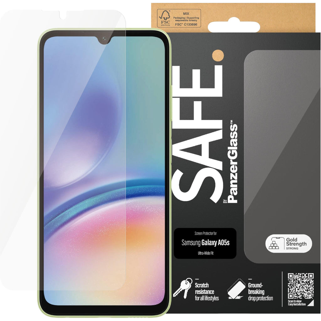 SAFE by Panzer UltraWide Fit Screen Protector for Galaxy A05s JB HiFi