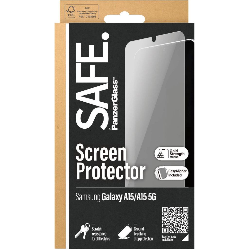 SAFE by Panzer UltraWide Fit Screen Protector for Galaxy A15 JB HiFi
