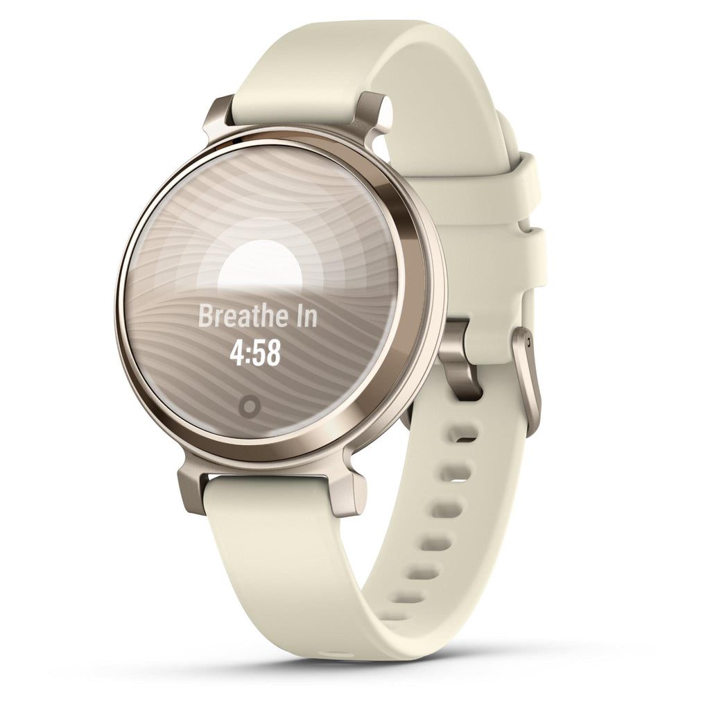 Garmin Lily® 2, Cream Gold with Coconut Silicone Band JB HiFi