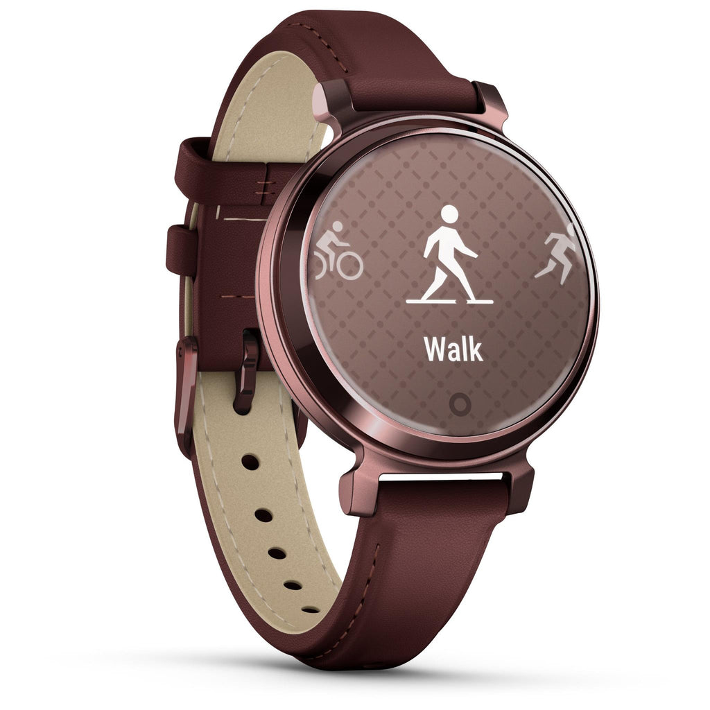 Garmin Lily® Classic, Dark Bronze with Mulberry Leather Band