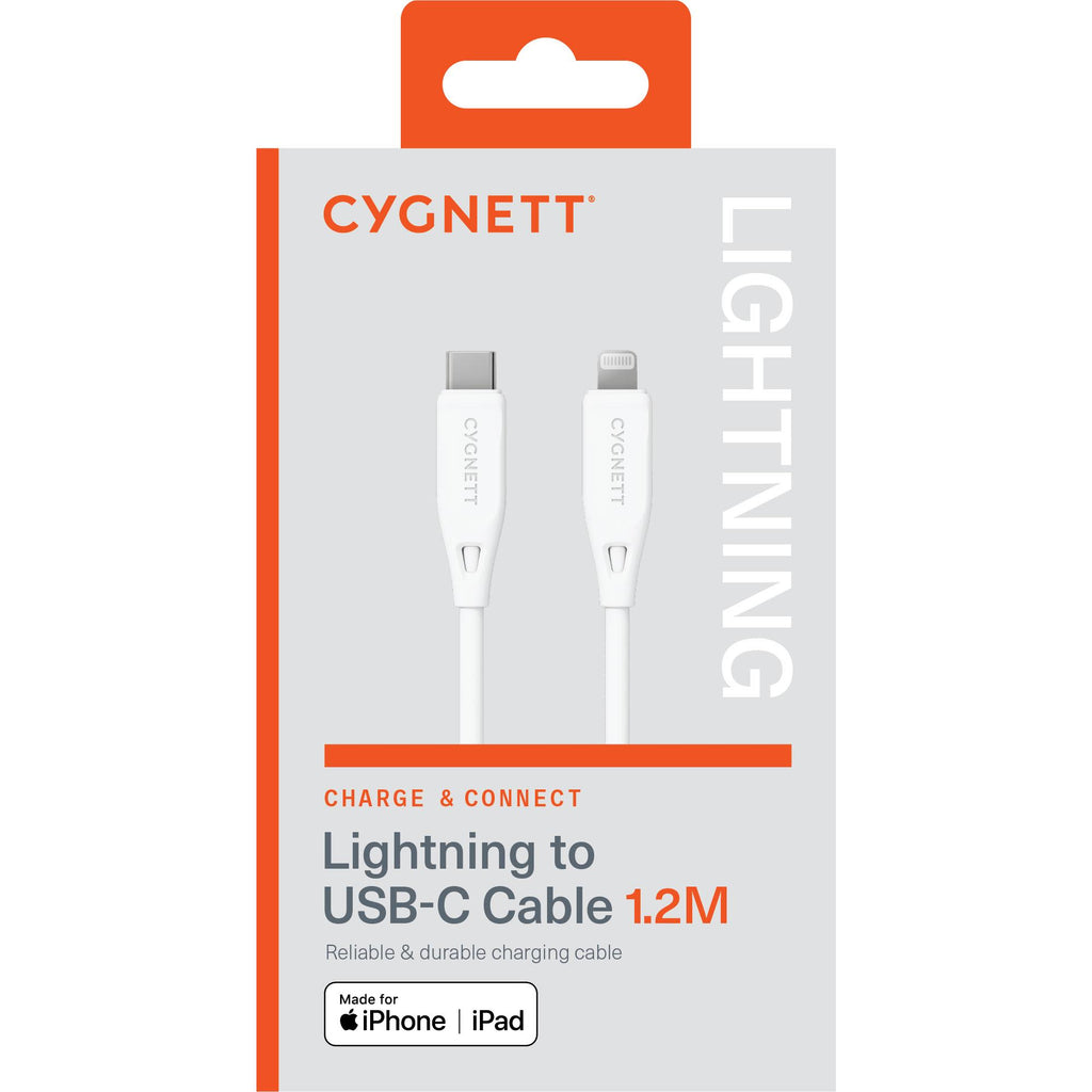 Charge & Connect Lightning to USBC Cable V2 1.2m (White) JB