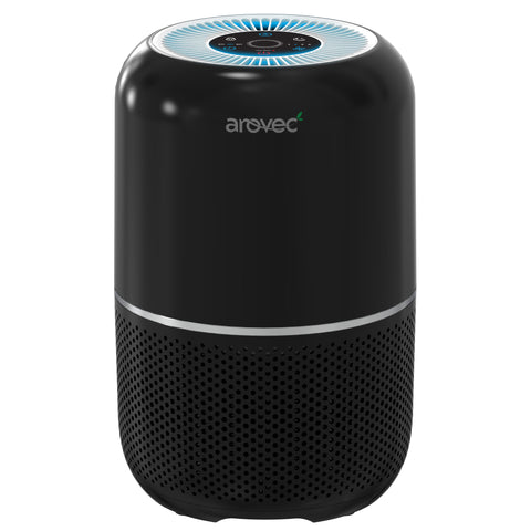 AROVEC Air Purifier Smart H13 True HEPA Filter, CADR 160 m³/h (Black)