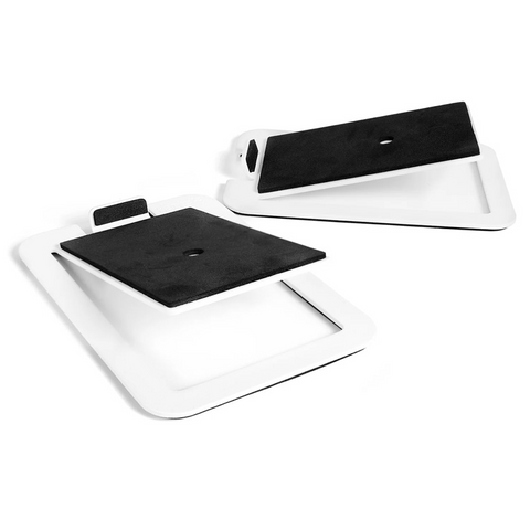 Kanto S4 Angled Desktop Speaker Stands for Midsize Speakers Pair (White)