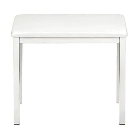 Casio Keyboard/Piano Classic Style Fixed Padded Bench Seat Stool - White