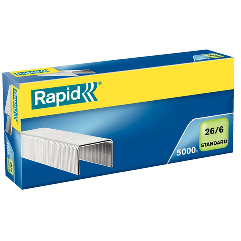 Rapid Standard Staples 26/6 Box 5000