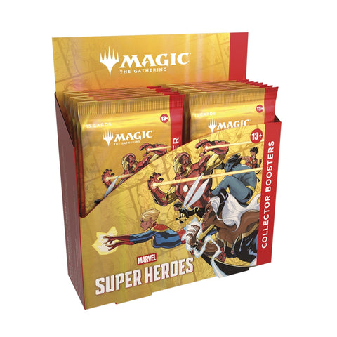 Wizards Of The Coast Magic the Gathering Marvel Super Heroes Collector Boosters 12 Boosters Per Display