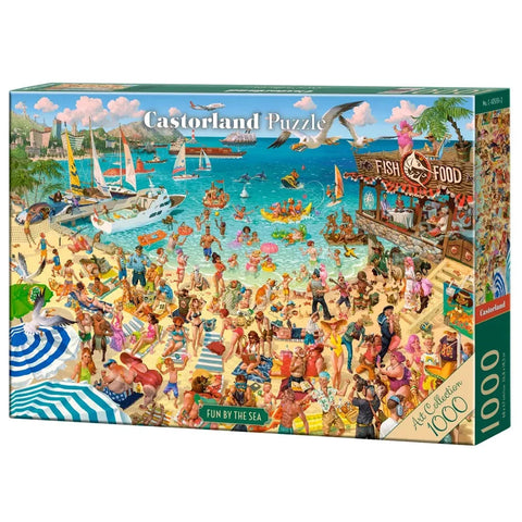 Castorland 1000-Pieces Fun By The Sea Puzzle