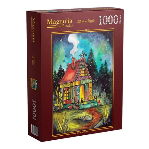 Magnolia 1000-Pieces Welcome Home Kat Fedora Puzzle