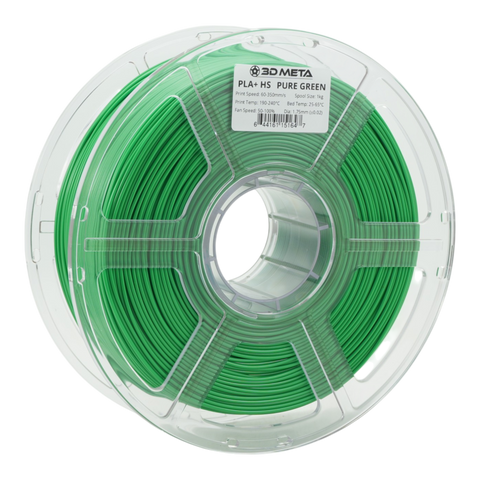 3D META High Speed PLA+ HS 3D Printing Filament - Pure Green