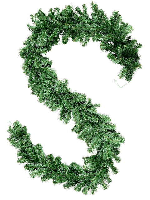 Christmas Warehouse - GARDDG99 2.7m Balsam Pine Christmas Garland | 240 Tips Green