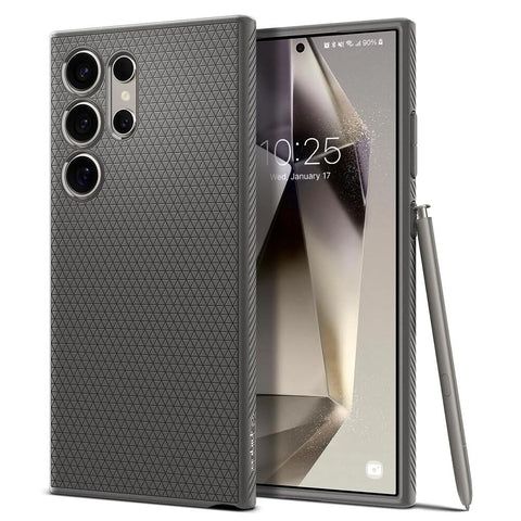SPIGEN Liquid Air Case for Galaxy S24 Ultra (Marble Grey)