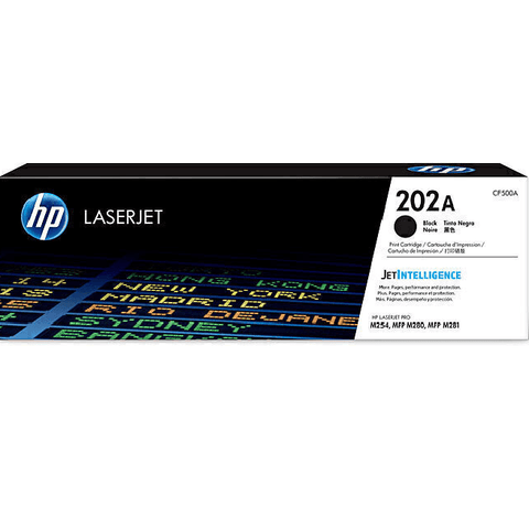 HP 202A Toner Ink Cartridge Black Genuine Original CF500A