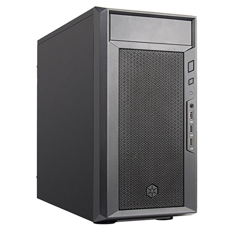 SilverStone SST-FA311-B FARA Micro ATX Case (Black)