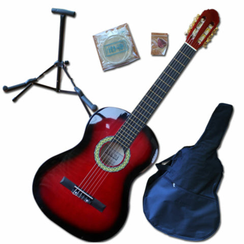 AXIOM Children's Guitar Pack  3/4 Size (Red)