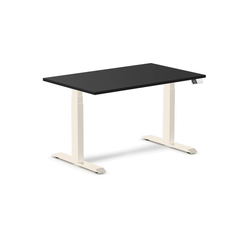 Desky Alpha Dual Sit Stand Gaming Desk - Straight Edge / 1200x750mm / Wheat