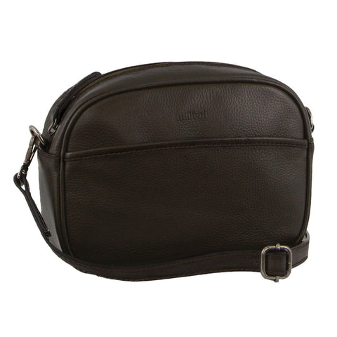 Milleni Women's Nappa Leather Shoulder Crossbody Bag/Clutch 25x20cm Grape Leaf